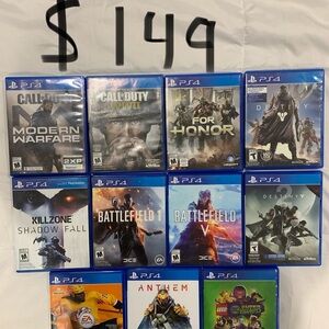 11 Video Games (ps4/ps5)